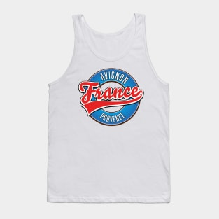 Avignon Provence France retro logo Tank Top